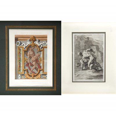 Lot 77 - After J. Sandrart LUCTATORES Engraving, 1677;...
