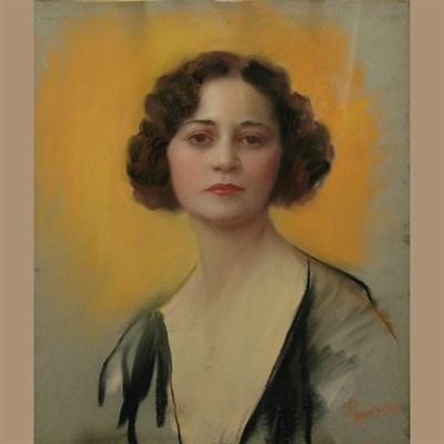 Lot 61 - Edmund Pizzela Italian, b. 1868 Portrait of...