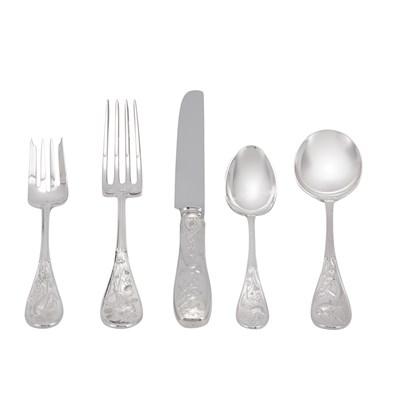 Lot 202 - Tiffany & Co. Sterling Silver Flatware Service...