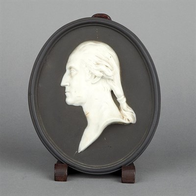 Lot 126 - Wedgwood Black and White Jasperware Plaque...