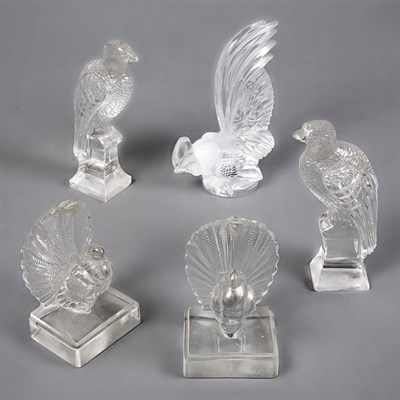 Lot 197 - Lalique Frosted Glass Figure of a Cockerel...