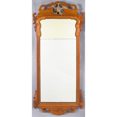 Lot 275 - Chippendale Style Mahogany Pier Mirror The...