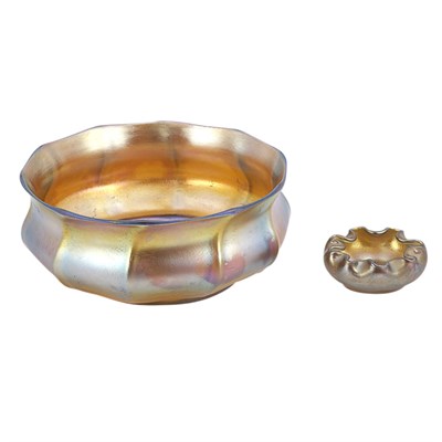 Lot 499 - Two Tiffany Favrile Glass Articles Comprising...