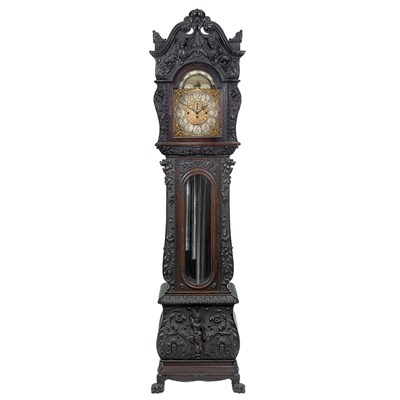 Lot 173 - American Renaissance Revival Carved Oak Tall...