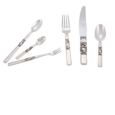 Lot 257 - Georg Jensen Sterling Silver Flatware Service...