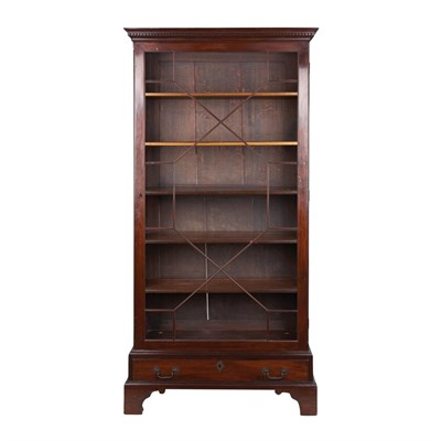 Lot 212 - George III Style Mahogany Vitrine Height 6...