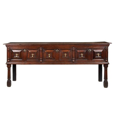Lot 122 - William and Mary Oak Serving Table Late 17th...