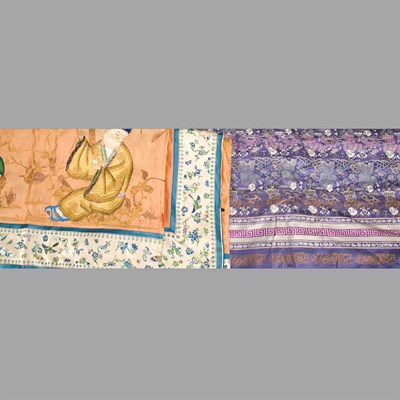Lot 199 - Group of Four Chinese Textiles 19th Century...