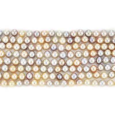 Lot 476 - Long Purple and Pink Freshwater Pearl Necklace