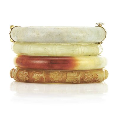 Lot 19 - Four Jade Bangles