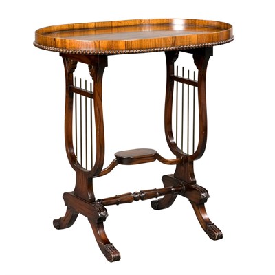 Lot 216 - Regency Style Rosewood Occasional Table Height...