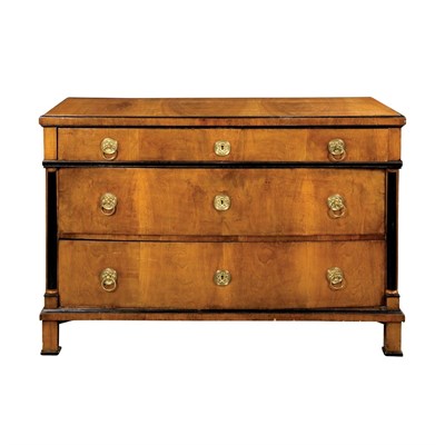 Lot 71 - Empire Style Fruitwood Chest of Drawers Height...