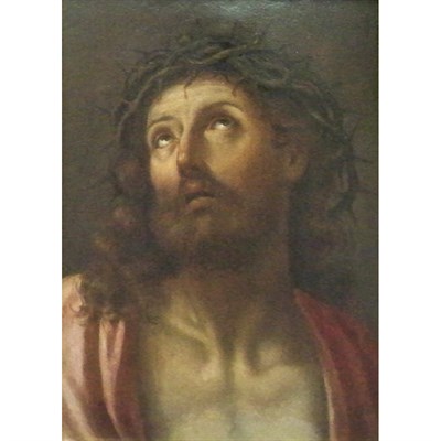 Lot 40 - Follower of Guido Reni Christ Wearing the...