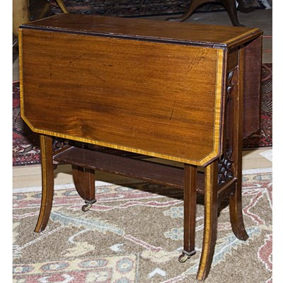 Lot 183 - Mahogany Drop-Leaf Gate Leg Table Height 29...