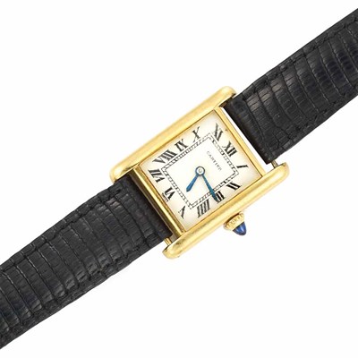 Lot 867 - Gold Tank Wristwatch, Cartier