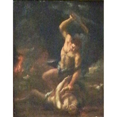 Lot 29 - Roman School 17th Century Cain Slaying Abel...