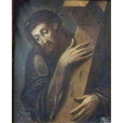 Lot 14 - Follower of Il Sodoma Christ Bearing the Cross...