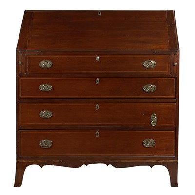 Lot 154 - Georgian Style Mahogany Slant Front Desk...