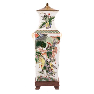Lot 391 - Chinese Famille Verte Porcelain Vase 18th...