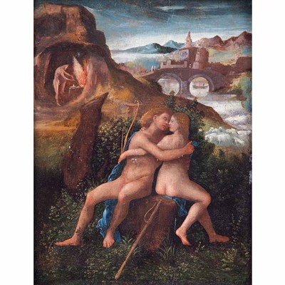 Lot 7 - Attributed to Giulio Campagnola Venus and...