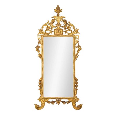 Lot 354 - Italian Neoclassical Gilt-Wood Mirror Circa...