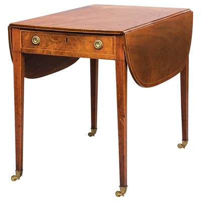 Lot 380 - George III Banded Mahogany Pembroke Table...