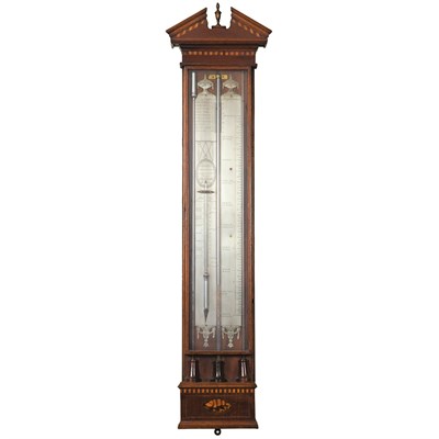 Lot 355 - Dutch Neoclassical Mahogany Barometer Circa...