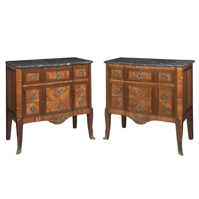 Lot 689 - Pair of Transitional Louis XV/XVI Style...