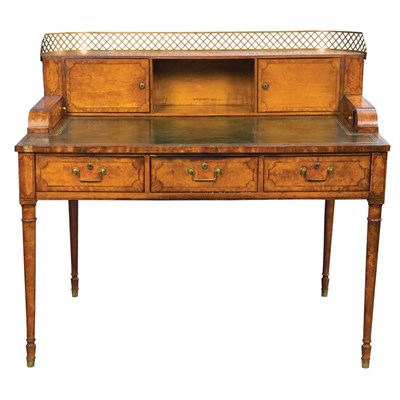 Lot 388 - George III Line Inlaid Satinwood Carlton House...