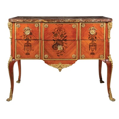 Lot 429 - Transitional Louis XV/XVI Gilt-Bronze Mounted...
