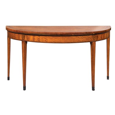 Lot 415 - George III Satinwood, Tulipwood and Penwork...