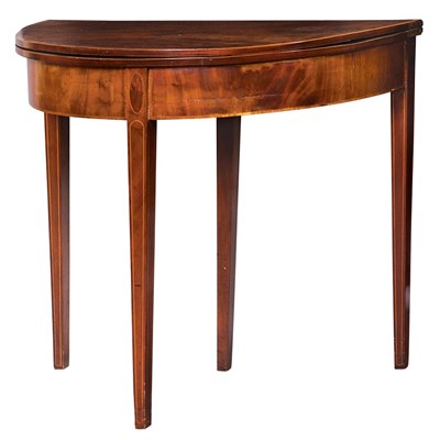 Lot 357 - George III Rosewood Banded Mahogany Games...