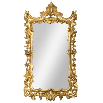 Lot 269 - George II Gilt-Wood Mirror Mid 18th century...
