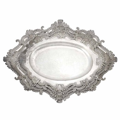 Lot 329 - Nest of Four George III Silver Meat Platters...