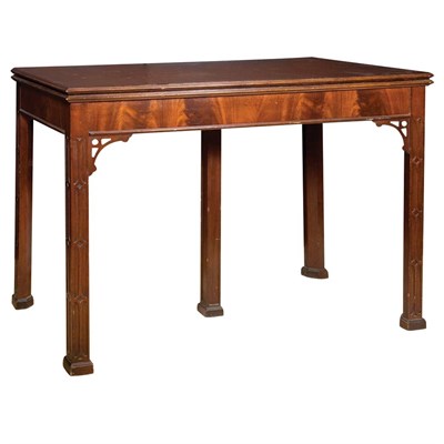 Lot 286 - George III Style Mahogany Fold-Over Extension...