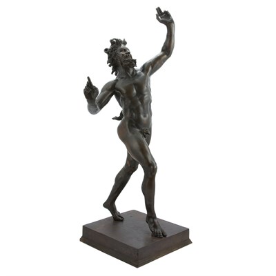 Lot 609 - Neopolitan Bronze Figure of the Dancing Faun...