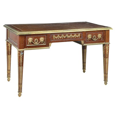 Lot 711 - Louis XVI Style Gilt-Bronze Mounted Mahogany...
