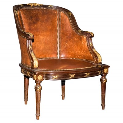 Lot 633 - Louis XVI Style Gilt-Metal Mounted Carved...