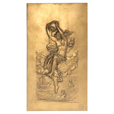 Lot 416 - French Art Nouveau Gilt-Bronze Allegorical...