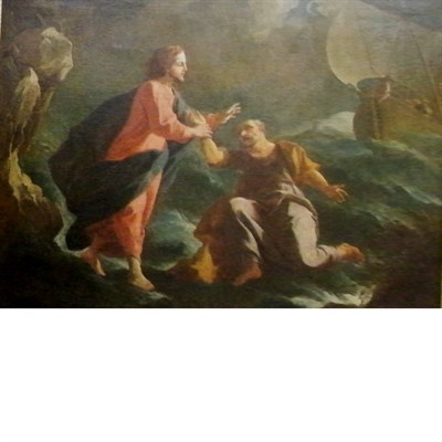 Lot 44 - Venetian School 18th Century Christ on the Sea...