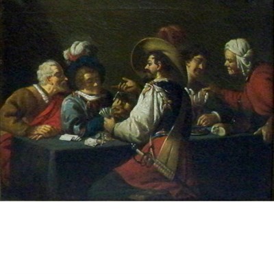 Lot 60 - Dutch School 17th Century A Merry Company Oil...