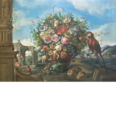 Lot 73 - Circle of Abraham Breughel Still Life with...