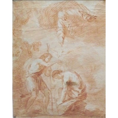 Lot 9 - Circle of Carlo Maratta The Baptism of Christ...