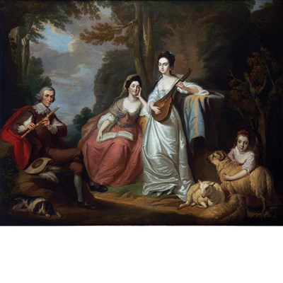 Lot 92 - Francis Cotes British, 1726-1770 The Burdett...