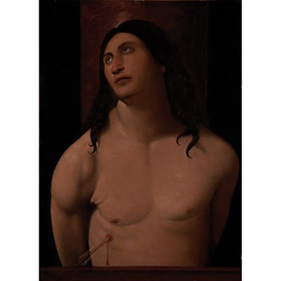 Lot 16 - Manner of Altobello Melone Saint Sebastian Oil...