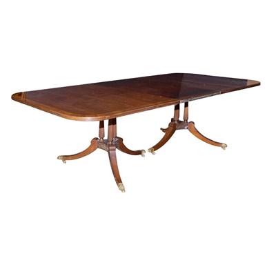 Lot 111 - George III Style Banded Mahogany...