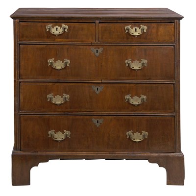 Lot 255 - George III Walnut Chest of Drawers Height 35...