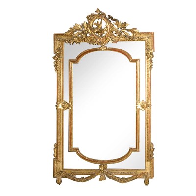 Lot 151 - Louis XIV Style Gilt-Wood Mirror Framed Mirror...