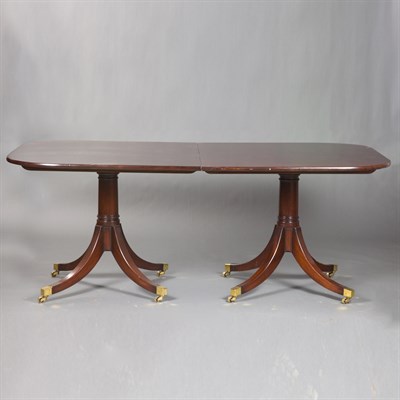 Lot 318 - George III Style Mahogany Double-Pedestal...