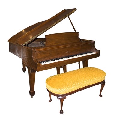 Lot 102 - Steinway & Sons Mahogany Baby Grand Piano...
